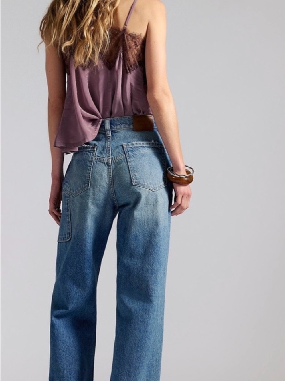 Free People We The Free tinsley baggy straight jeans, size 30 - Picture 7 of 9